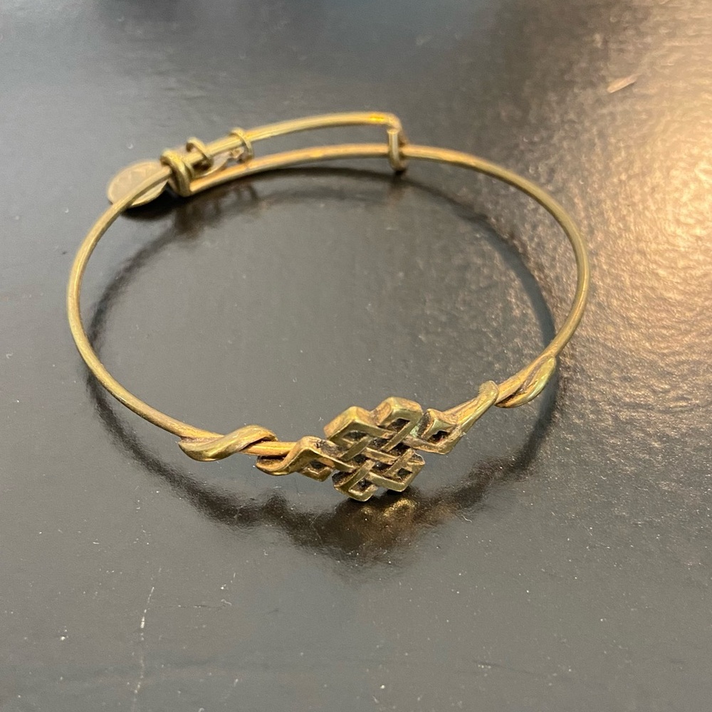 Alex and Ani endless knot wrap bangle bracelet